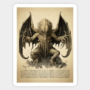 Vintage Japanese Spawn of cthulhu II Magnet